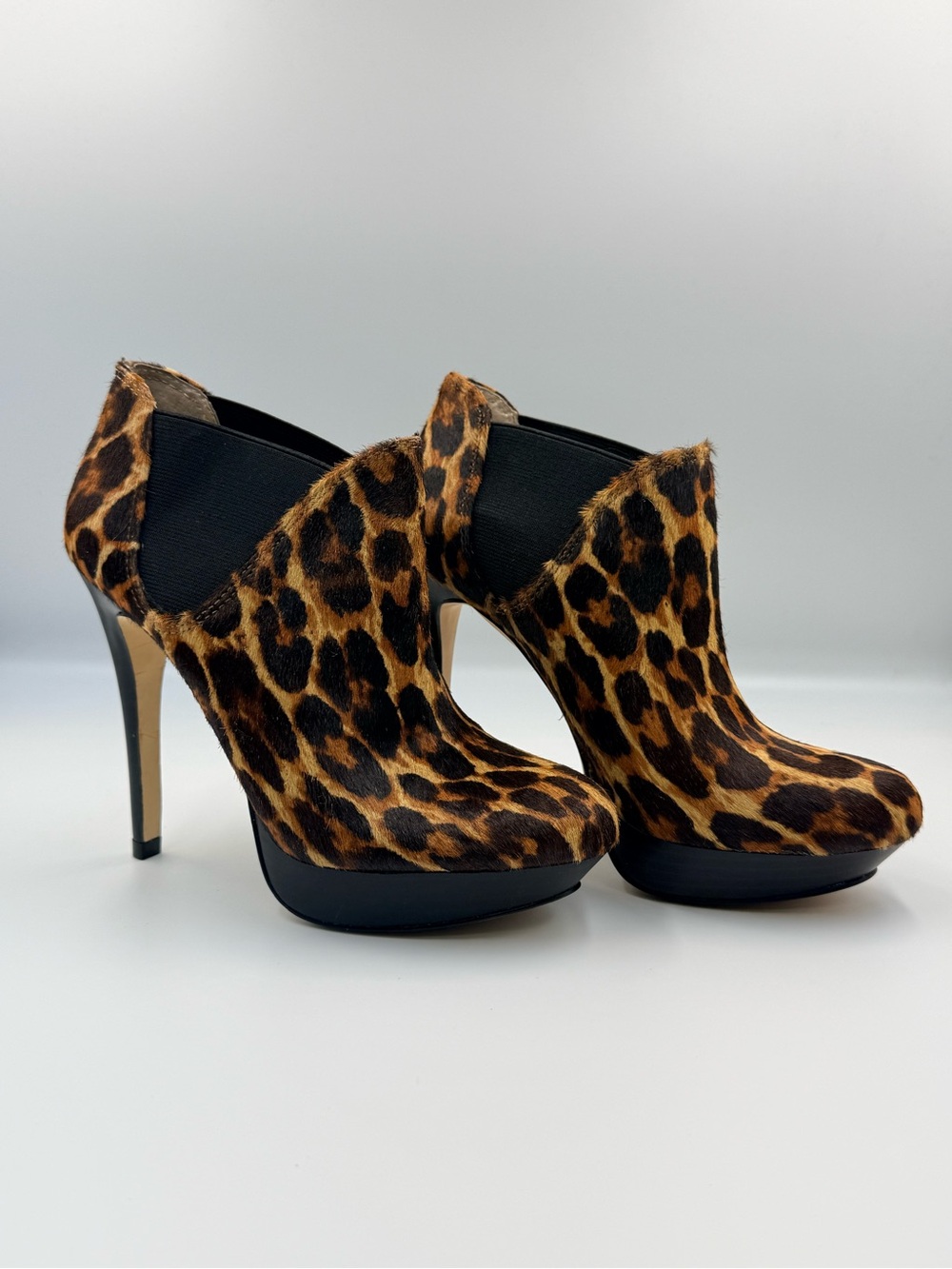 INC International Concepts Leopard Print Platform Stiletto Booties